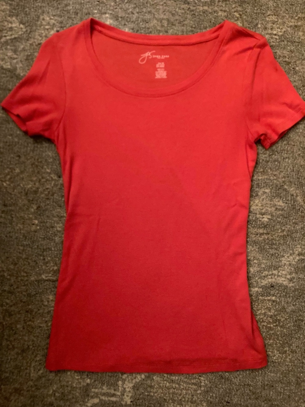 Pink Scoop Neck Short Sleeve Top